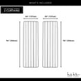 thumbnail image 3 of Nicole Miller Mellow Slub Textured Hidden Tab/Rod Pocket Top Light Filtering Curtain Panel Pair, 54"x96", Blush, 3 of 7