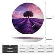 thumbnail image 2 of Daiia Lavender Field Sunset Printed Pattern Ceramic Plate Dinner Plates Bone China Decorative Plates with Display Stand Art Ceramic Ornaments for Wall Hanging Decoration-6in, 2 of 6