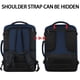 thumbnail image 4 of Mochila Vancropak Carry On de 40 L ampliable para viajes, color azul, 4 of 9