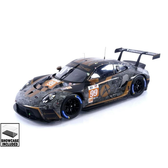 Porsche 911 RSR-19 #99 "Hardpoint Motorsport" GTE Am "24H of Le Mans" (2022) with Acrylic Display Case 1/18 Model Car by Spark