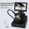 thumbnail image 3 of Avanzado de Código de Cintura de Diamante, Microscopio de Código de Cintura de Diamante 10-40 mm Enfocando 1000X AUNTO DE PANTALLA LCD DE 4.3 PULGADAS PARA OBSERVACION, 3 of 7