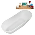 thumbnail image 5 of 67" Streamline B-316-90-WH Soaking Freestanding Tub and Tray With Internal Drain in Glossy White, 5 of 10