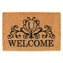 Calloway Mills Kingston Welcome Outdoor Doormat 24" x 36" x 1.5" (Letter U)