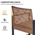 thumbnail image 4 of Segmart 4-Piece Outdoor Patio Furniture Set, Patio Conversation Set with Coffee Table, All-Weather PE Rattan Deep Seating Sofa Set with Cushions for Porch, Backyard, Balcony, 4 of 7