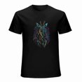 thumbnail image 1 of Giraffe T-shirt Fluorescent T-shirt Animal T-shirt Unisex For man woman Gift shirt, 1 of 5