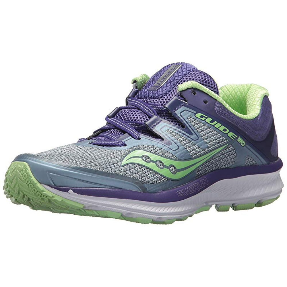 Saucony - Saucony Women's Guide ISO Running Shoe, Fog/Purple/Mint, 11.5 ...