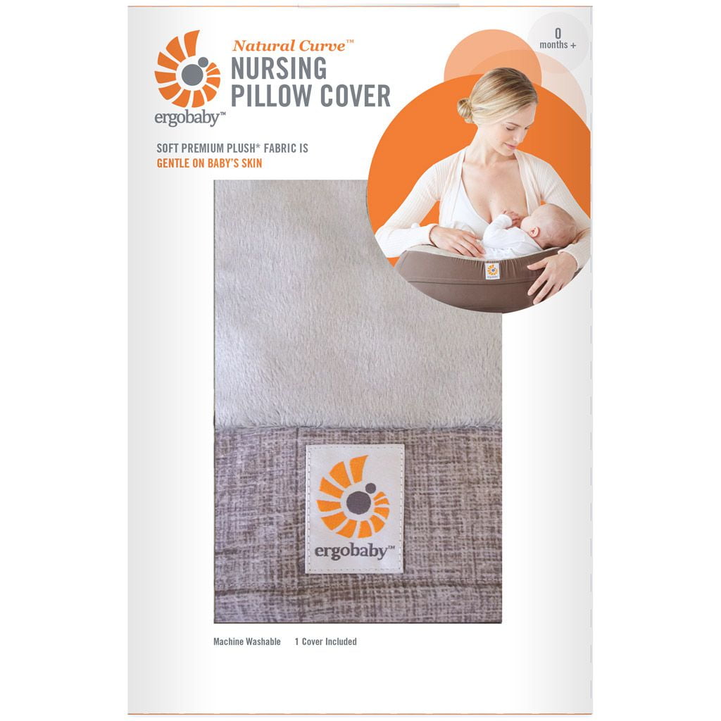 ergo baby natural curve nursing pillow cover - heathered grey