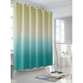 thumbnail image 3 of Shower Curtains Green and Yellow Ombre Bath Curtain Gradient Gradual Color Waterproof Bathroom Shower Curtain Set with Hooks Decoration 72 x 84 Inches, 3 of 7