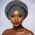 thumbnail image 5 of QASIEATN Women's Everyday Wear Accessories Fashion Solid Color Turban Caps Beanie Headscarf Pre Tied Braid Headwraps for Women, 5 of 5