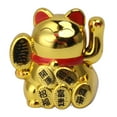 thumbnail image 1 of Lucky Cat, Solar Powered Waving Arm  Luck Fortune Cat, Wealth Welcoming Cute Waving Cat Feng Shui Decor For Home, Car Dashboard Decoration, Store, Office Display 2 Inch, 1 of 8