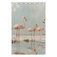 thumbnail image 4 of Flamingoes Grass Puddle Black Out Curtains 72 Inch Length Curtains for Sliding Glass Doors Bedroom Living Room 2 Pack, 4 of 6
