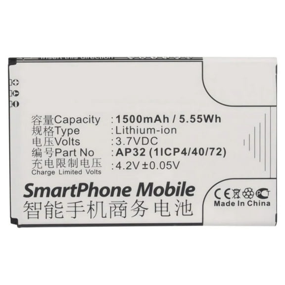 Batteries N Accessories BNA-WB-L3011 Cell Phone Battery - Li-Ion, 3.7V, 1500 mAh, Ultra High Capacity Battery - Replacement for Acer AP32(1ICP4/40/72) Battery