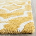 thumbnail image 3 of Safavieh Dip Dye Lairos Distressed Wool Runner Rug, Gold/Ivory, 2'3" x 6', 3 of 8