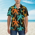 thumbnail image 6 of Picia Palm Trees Gentle Cotton Regular Fit Short Sleeve Casual Hawaiian Shirt for Men-X-Large, 6 of 9