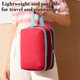 thumbnail image 5 of Neceser de viaje con organizador de maquillaje, estuche cosmético de doble compartimento, bolsa de almacenamiento de terciopelo impermeable para artículos de tocador, brochas de maquillaje,, 5 of 6