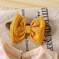 thumbnail image 7 of JUMEYU Newborn Girl Clothes Princess Baby Girls Bodysuits Newborn to Infant 0 3 6 9 12 18 24 Months (Yellow,3-6 Months), 7 of 7