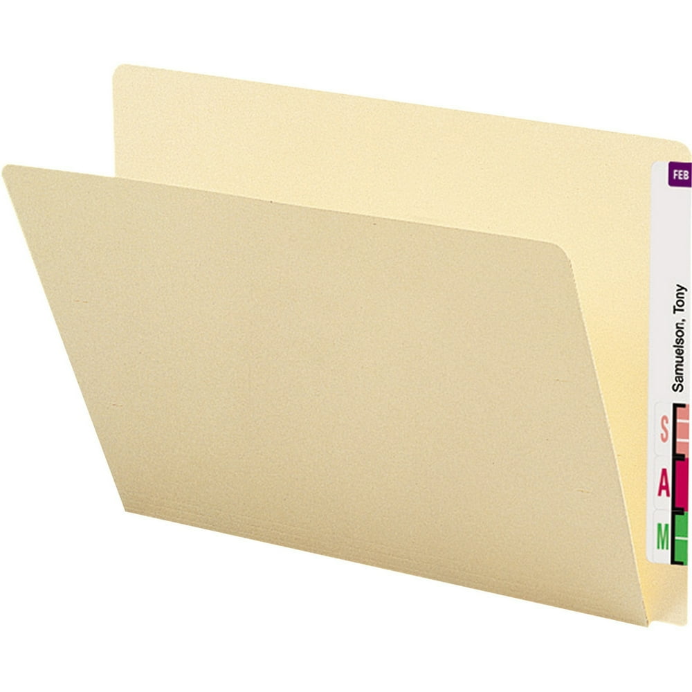 Smead End Tab File Folders with Extended Tab, Manila, 100 / Box (Quantity)