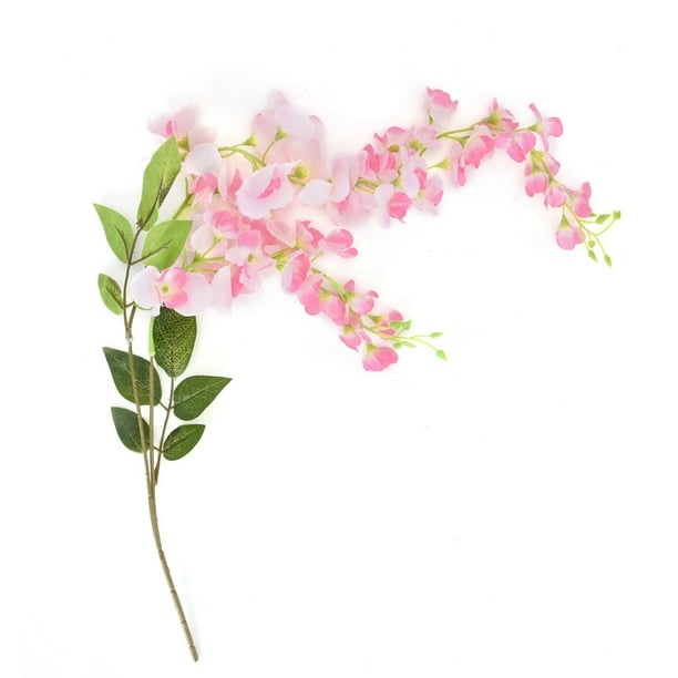 Planta De Plástico, Glicinia De Flores Para Colgar En La Pared De Tela De Seda, Mano De Obra Exquisita De Plástico Para Jardines, Hogar, Bodas, Fiestas YLSHRF Wall Hanging Flower Wisteria