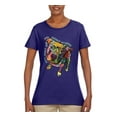 thumbnail image 3 of Dean Russo Some Angels Dog Lover Womens Graphic T-Shirt, Purple, XX-Large, 3 of 6