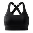 thumbnail image 2 of QLEICOM Sports Bras for Women,Push Up Bra,Maximum Support Longline Sports Bra Built In Cups Adjustable Straps High Impact Compression Can Be Worn as Crop Top Black, 2 of 3