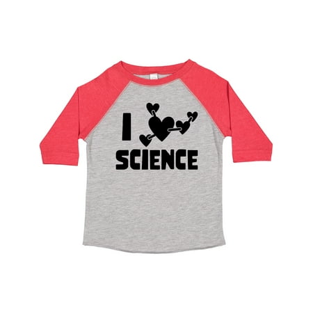 

Inktastic I Love Science Heart Molecules Gift Toddler Boy or Toddler Girl T-Shirt