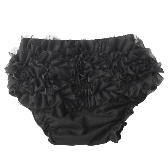 WNVMWI Baby Girls Underwear Toddlers Tulle Bloomers Shorts Infants Elastic Briefs Soft Stretch Underpants 0-6 Months Black