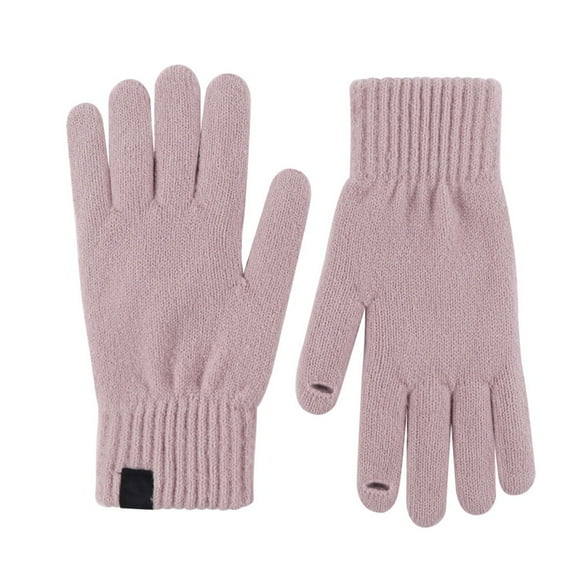 Women's Knitted Winter Gloves Thermal Insulated Soft Touchscreen Compatible Textured Pattern Handwear