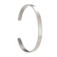 thumbnail image 1 of Pulsera de acero inoxidable para hombre : Minimal Cool Antique Glod/Silver/Rose Glod Open Metal Cuff Bangle Bracelets for Men Boy 6mm, 1 of 6