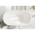 thumbnail image 4 of Elegant Kitchen & Bath BT30759GW-WHT 59 in. Bathtub, Glossy White with Polished White Trim, 4 of 8