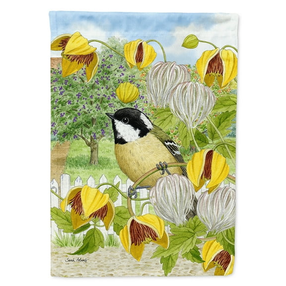 Coal Tit Flag Canvas House Size