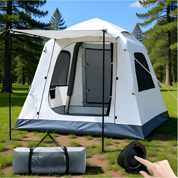 3-4 Person Dome Tent with Carry Bag Self inflating tent