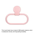 thumbnail image 5 of Unique Bargains Mural Rond Serviette Anneau ABS Suspendu Support Auto-Adhésif, Rose 2 Pack, 5 of 5