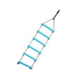 thumbnail image 3 of serony Kids Indoor and Outdoor Playhouse 6 Rungs Rope Climbing Ladder Toy Blue, 3 of 7