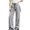 Gray, variant on TOUMENY Women Cargo Pants Spring Fall Casual Elastic Waist Stretchy Breathable Pants Solid Loose Wide Leg Drawstring Joggers Trousers Beige XXXL