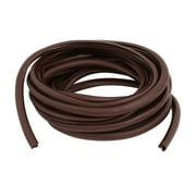 Unique Bargains 5Meter 5x8mm Rubber Half Round Type Door Frame Groove Weather Stripping Brown