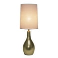 thumbnail image 2 of Creekwood Home 19.5" Stylish Contemporary Hourglass Table Lamp, for Living Room, Bedroom, Office, Dining Room, Entryway, Gold, 2 of 8