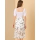 thumbnail image 5 of Falda de Cola de Pez Allegra K Gasa con Dobladillo con Volantes y Cintura Elástica Floral Mujer Blanco Amarillo XS, 5 of 6