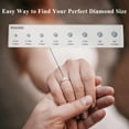 thumbnail image 4 of Diamond Size Shape Guide Selector Kit, Engagement Ring Size Comparison Tool, Classic Round Diamond Cutting Shape 8 Different Size, 3 Pcs, 7.9x1.9", 4 of 5