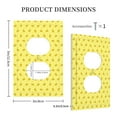 thumbnail image 3 of KLL Cheese 1 Pattern Electrical Outlet Covers, 3" x 5" 1 Pack Electric Receptacle Plug Covers for Decorator Receptacle Outlet & Switch-Style S, 3 of 6