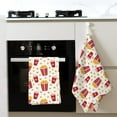 thumbnail image 4 of Adobk Popcorn Print Kitchen Towels Dish Towels Kitchen Essentials for New Home Waffle Towels Kitchen Hand Dish Cloths for Drying and Cleaning, 4 of 7