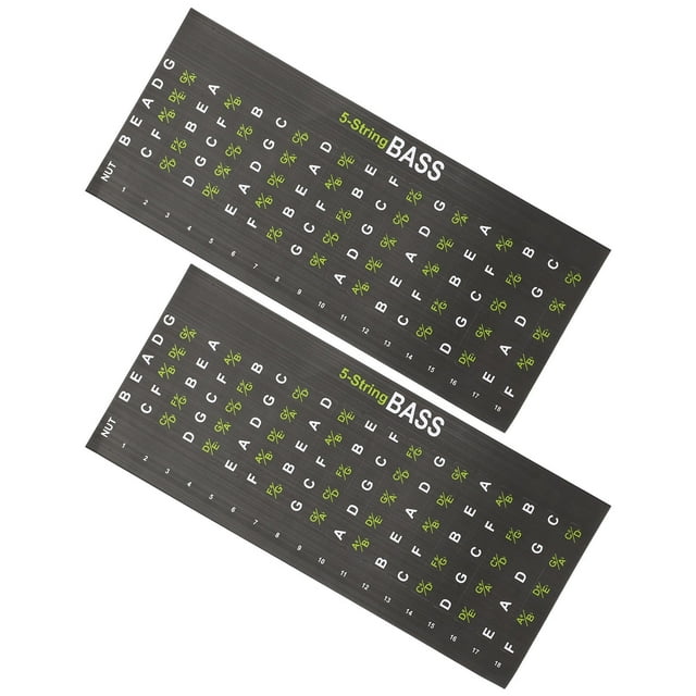 ADDHAT 2Ud Pegatinas De Escala Para Guitarra Con Claras Para Entrenamiento Fácil
