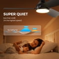thumbnail image 6 of Consciot Smart 44-inch Ceiling Fan with Light, Matter Enabled, Google/Alexa/Apple Home Voice Control, Quiet DC Motor, 6-Speed, Flush Mount for Low Ceilings, Remote & App Control, Easy Installation, 6 of 8