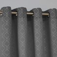 thumbnail image 2 of Deconovo Jacquard Morrocan Grommet Top Curtains set of 2, 2 of 4