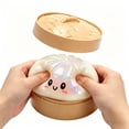 thumbnail image 3 of EGNMCR Stress Relief Toy;Puzzle Stress Relief Toy;Fidget Toy Decompression Big Bun Toy Imitation Of True And False Tool Small Silicone Stress Relieving Release Hand Pinching Stress Ball, 3 of 5