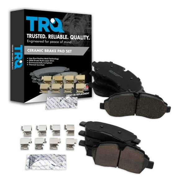 TRQ Ceramic Brake Pads Fits 15-21 Ford Transit-150 250 350 15-20 Transit-350 HD BFA20337