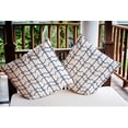 thumbnail image 4 of 18" x 18" Simply Daisy Anchor Pattern Indoor/Outdoor Pillow, Nautical Navy Qty 1, 4 of 6