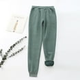 thumbnail image 4 of Leggings de invierno de talla grande para mujer, de felpa lisa: pantalones cálidos y casuales con cintura elástica, para llevar en exteriores e interiores, 4 of 8