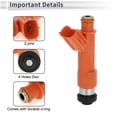 thumbnail image 3 of Inyector de combustible Unique Bargains para Toyota Corolla 1.8L 1998-2008, boquilla de combustible de coincidencia de flujo, 1 pieza de motor, 3 of 7