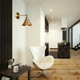 thumbnail image 5 of Aiwen Gold Finish Metal Wall Mounted Lamp Modern Vanity Sconce Vintage E26 Light Fixture, 5 of 8