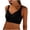 Black, variant on Women's Non Removable Pads Bra Seamless Wireless V Neck Bralette Wide Shoulder Straps Smoothing Back for Everyday Yoga Lounge Wear Coffee L